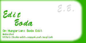 edit boda business card